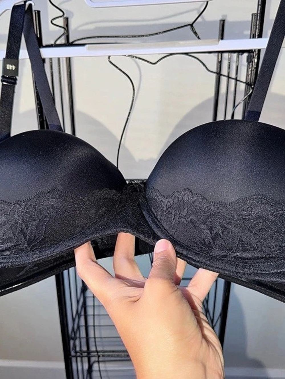Torrid Strapless Push-Up Smooth Bra Black 44B